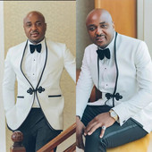 Costume formale pentru bărbați, cu un singur buton, pentru nuntă, bal de absolvire, personalizat, smoking de mire, petrecere de absolvire, slim fit, blazer la modă 2 buc. jachetă cu pantaloni