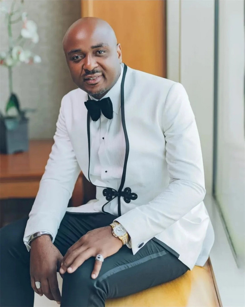 Costume formale pentru bărbați, cu un singur buton, pentru nuntă, bal de absolvire, personalizat, smoking de mire, petrecere de absolvire, slim fit, blazer la modă 2 buc. jachetă cu pantaloni