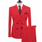 Costume pentru bărbați, 2 bucăți, smoking de mire, pentru nuntă, fumat, slim fit, blazer de modă pentru bărbați (jachetă+pantaloni)