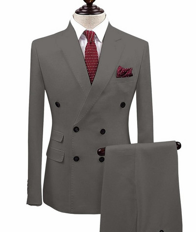 Costume pentru bărbați, 2 bucăți, smoking de mire, pentru nuntă, fumat, slim fit, blazer de modă pentru bărbați (jachetă+pantaloni)