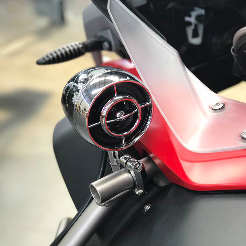 2*80W, argintiu/negru, motocicletă grea, impermeabilă, amplificator audio stereo, difuzoare Hi-Fi MP3/WMA, compatibil Bluetooth, AUX USB