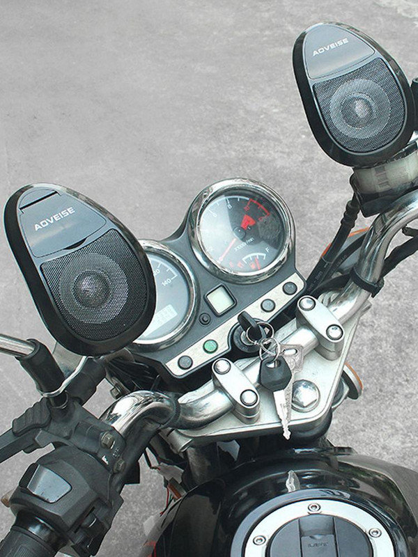 2021 Difuzoare pentru motociclete Difuzor Bluetooth portabil fără fir de 12 V Sistem de amplificator audio stereo impermeabil Suport difuzor MP3 WMAWAV