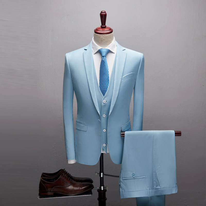 Reducere fierbinte Blazer de modă pentru bărbați, pentru bărbați, în trei piese, slim fit, costum de nuntă lung, roșu, pentru bărbați Мужской Костюм Hyfm020