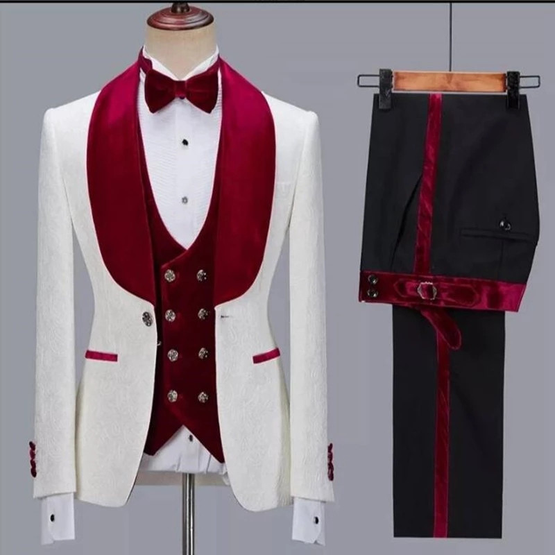 2022 cel mai nou model costume pentru bărbați catifea verde șal rever nunta smoking Terno Masculino bal mire 3 buc blazer slim fit