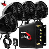 4 buc. Audio Motocicletă Difuzoare Bluetooth Motocicletă Amplificator Barcă Impermeabil Player Stereo Motocross USB, Control prin cablu AUX