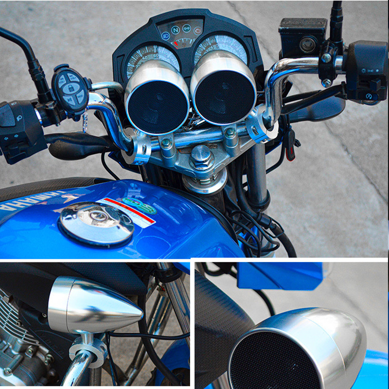 2021 MT463 Motocicletă Audio USB Play Difuzor de mare putere din metale grele IP67 Impermeabil 12V 50W fără fir Compatibil cu Bluetooth