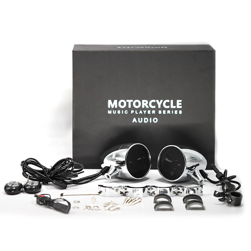 2021 MT463 Motocicletă Audio USB Play Difuzor de mare putere din metale grele IP67 Impermeabil 12V 50W fără fir Compatibil cu Bluetooth