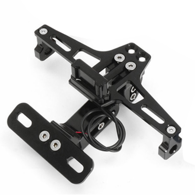Suport pentru plăcuță de înmatriculare pentru motocicletă, cadru CNC, cu lumină LED, reglabil pentru Yamaha Bws R25 R3 Mt03 Msx
