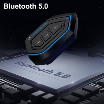 Νέα αναβάθμιση 1500mAh Ακουστικά Bluetooth Μοτοσικλέτας ενδοεπικοινωνίας Αδιάβροχα ακουστικά εξωτερικού χώρου ιππασίας