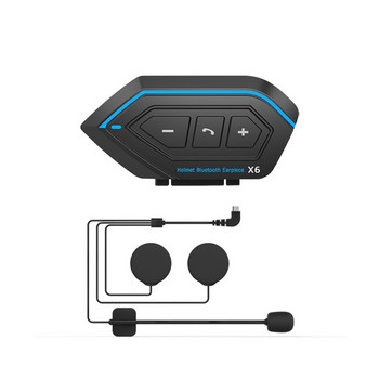 Νέα αναβάθμιση 1500mAh Ακουστικά Bluetooth Μοτοσικλέτας ενδοεπικοινωνίας Αδιάβροχα ακουστικά εξωτερικού χώρου ιππασίας