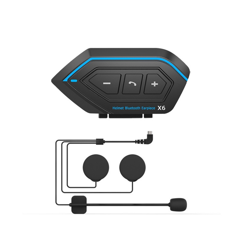 Nou upgrade 1500mAh Căști Bluetooth pentru motociclete Interfon Căști pentru călărie în aer liber Rezistent la apă