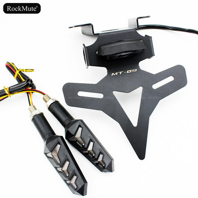 Suport pentru plăcuță de înmatriculare pentru coadă pentru Yamaha MT-09 FZ-09 2021 2022 MT09 Indicator de semnalizare spate Suport de montare pentru eliminarea aripilor