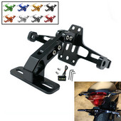 Suport pentru plăcuță de înmatriculare, reglabil, în spate, iluminat cu LED pentru Yamaha Tenere 700 XT700Z Tenere700 CBR250R XJ6 toți anii