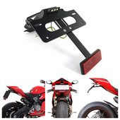 Se potrivește pentru Ducati 899 959 1199 Panigale 1299 Panigale 2015-2021 Suport pentru plăcuță de înmatriculare Suport pentru coadă din spate Kit de eliminare a aripilor