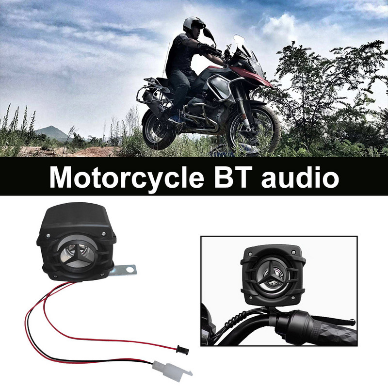 Difuzor fără fir pentru motocicletă Difuzor audio stereo compatibil cu Bluetooth Sistem de sunet pentru călărie pentru motocicletă cu scuter electric de 9-100 V