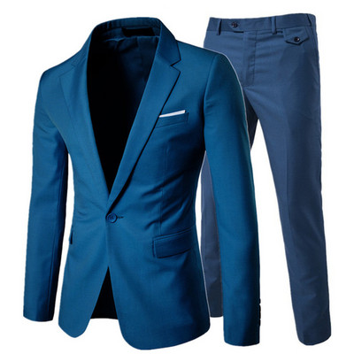 Costum de nuntă pentru bărbați de lux Blazere pentru bărbați Costume slim pentru bărbați Costum de afaceri petrecere formală Blazer clasic negru