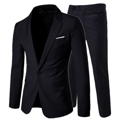 Costum de nuntă pentru bărbați de lux Blazere pentru bărbați Costume slim pentru bărbați Costum de afaceri petrecere formală Blazer clasic negru