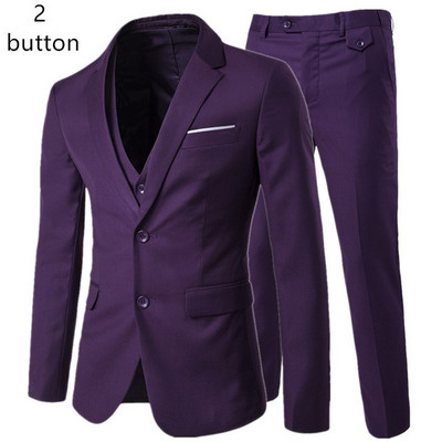 Costum de nuntă pentru bărbați de lux Blazere pentru bărbați Costume slim pentru bărbați Costum de afaceri petrecere formală Blazer clasic negru