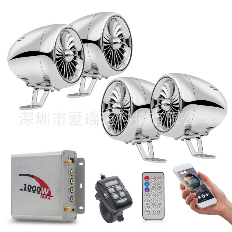 Sistem audio pentru motociclete Difuzor acustic Sunet rezistent la apa Suport moto Motociclete, ATV-uri, UTV-uri, Vehicule pentru vizitarea obiectivelor turistice, Mașină de golf