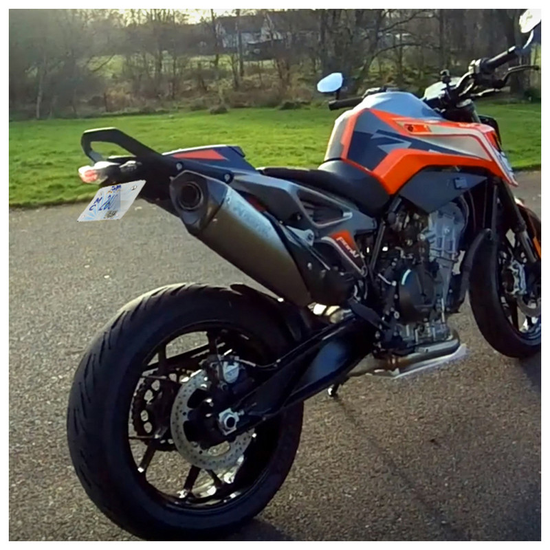 Se potrivesc pentru KTM 890 Duke R 2020 790 Duke 2018-2022 Kit de eliminare a aripilor din spate pentru aranjare a cozii de înmatriculare Suport suport plăcuță de înmatriculare
