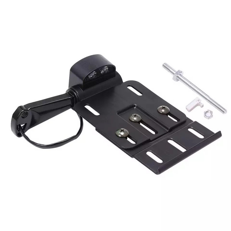 Motociklo ištraukiamas sulankstomas LED šone montuojamas valstybinio numerio laikiklis, skirtas Dyna Sporter 883 1200 XL 07-16