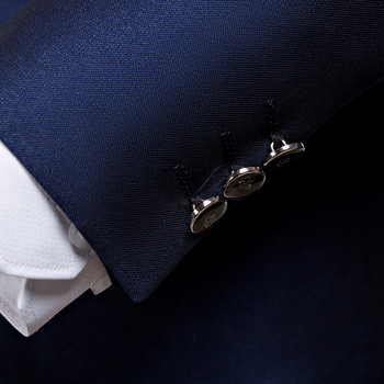 TIAN QIONG Евтини най-нови дизайни на панталони за палта Есенни висококачествени ежедневни сини костюми Мъжки, сватбена рокля за мъже, яке + панталон РАЗМЕР S-3XL