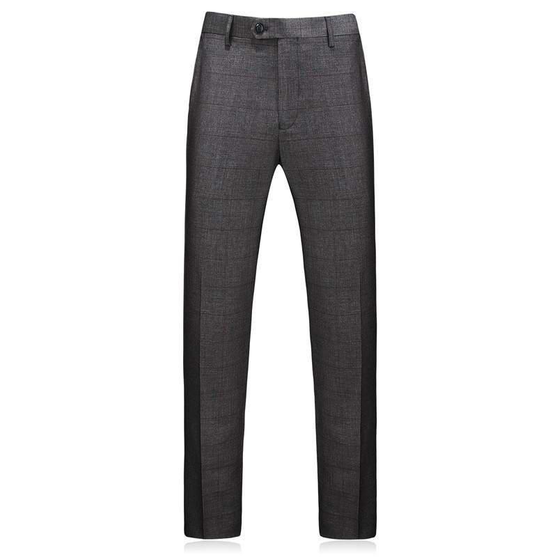 Costum în carouri din lână de marcă pentru bărbați, marca clasică, 3 piese, costume de nuntă pentru bărbați, galben caise, bleumarin, gri, costume formale pentru bărbați