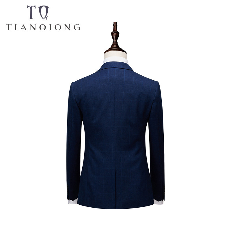 Costum pentru bărbați de marcă, 3 piese, jachetă, pantaloni, vestă / 2018, pentru bărbați, costume subțiri de afaceri, seturi, rochie de mireasă, costume în carouri pentru bărbați, îmbrăcăminte formală QT160