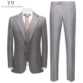 TIAN QIONG 2022 Costume casual pentru bărbați de înaltă calitate, rochii de mireasă pentru bărbați, mari dimensiuni, cu un singur piept, costume formale pentru bărbați S-6XL