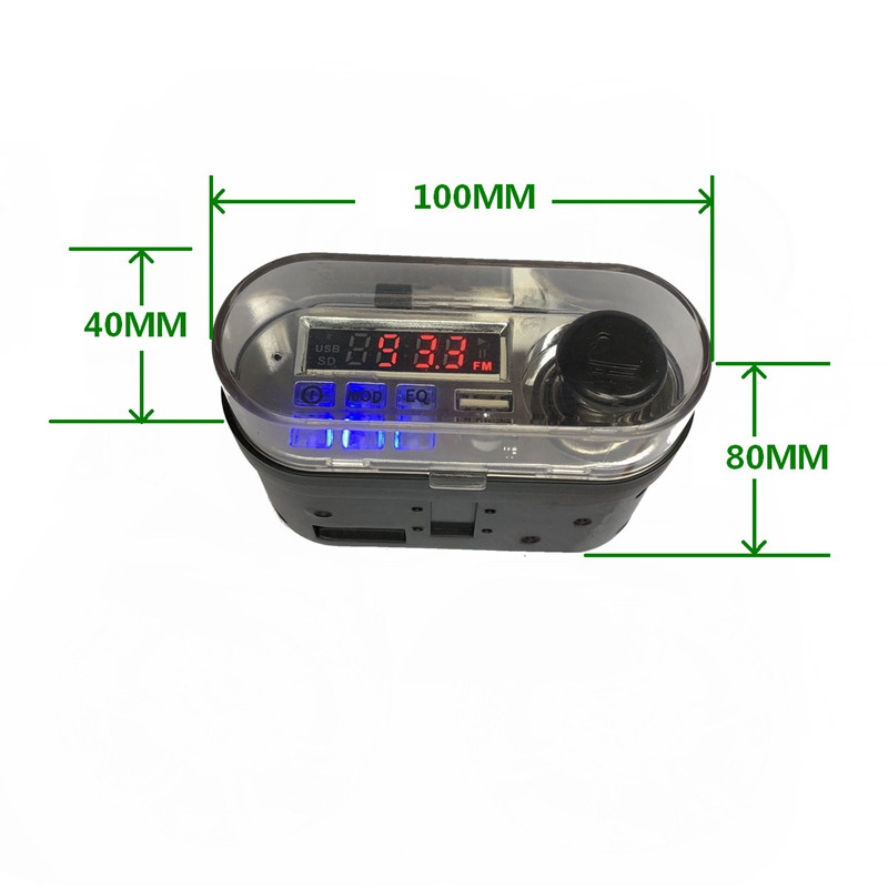 Motocicletă o Sistem de sunet Difuzor stereo Impermeabil Motociclete Scooter Radio FM Bluetooth USB TF MP3 Kit player muzical