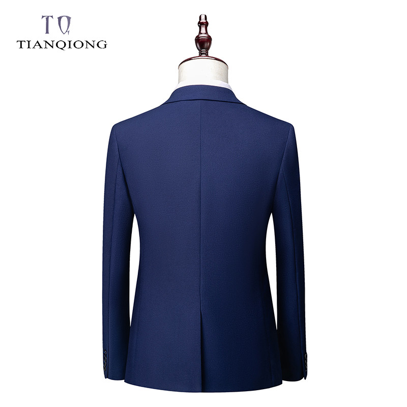 Costum pentru bărbați, primăvară și toamnă 2020, de înaltă calitate, personalizate, sacouri de afaceri, costum de tip boutique subțire, dimensiuni mari, din trei piese