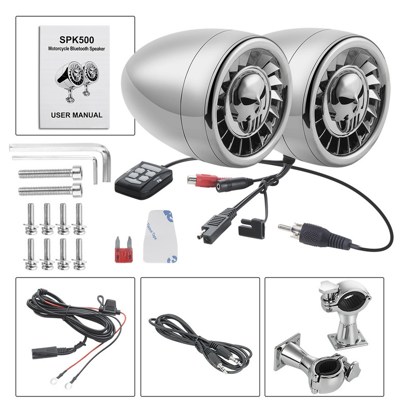 Difuzor Bluetooth de înaltă performanță, 5 inchi, impermeabil pentru ATV/UTV/motocicletă, sistem audio pentru barcă cu bas greu AUX MP3