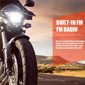 Музикален плейър Консумативи за мотоциклети Вградена FM регулируема звукова кутия Консумативи за велосипедисти 26dB бърза връзка Стерео високоговорител
