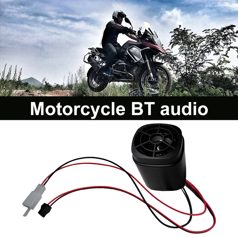 Difuzor universal pentru motociclete stereo pentru motociclete Sistem audio audio compatibil Bluetooth pentru motociclete cu scuter electric de 9-100 V
