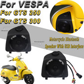 Difuzor Bluetooth pentru motociclete PIAGGIO Vespa GTS250 GTS300 cu interfață USB Difuzor stereo șocant Accesorii de sunet
