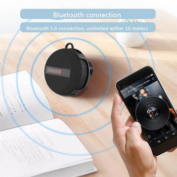 Безжичен Bluetooth високоговорител за мотоциклет 5.0 IP65 преносим велосипеден високоговорител със силен звук Водоустойчив външен високоговорител