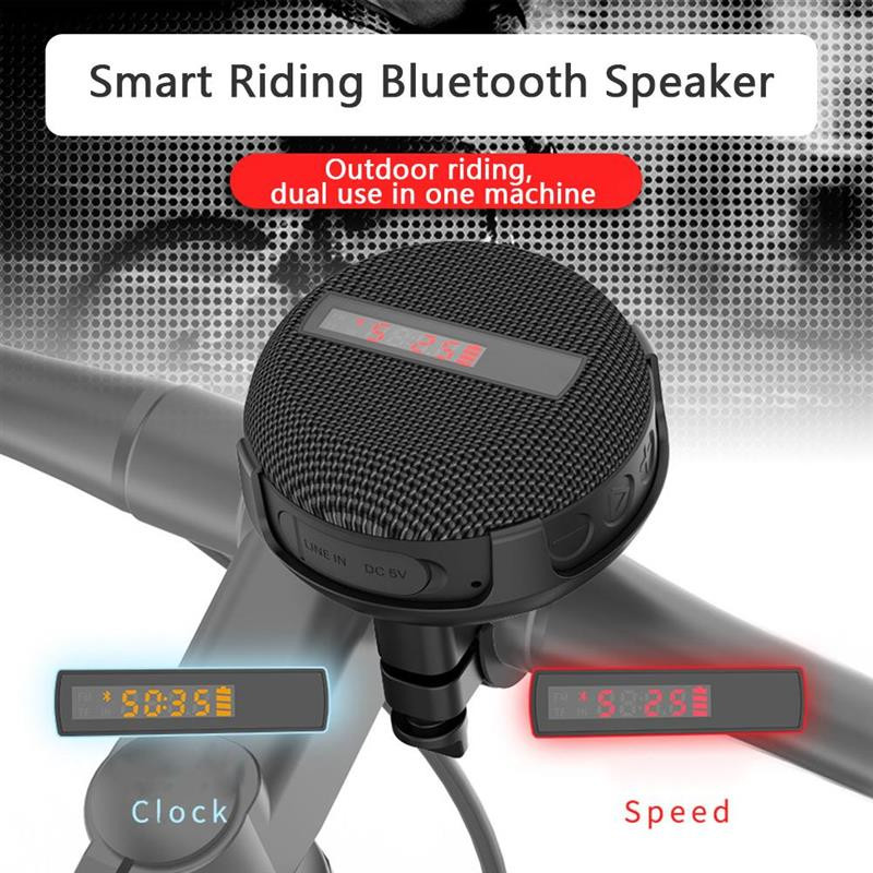 Difuzor Bluetooth fără fir pentru motocicletă 5.0 Difuzor portabil pentru biciclete IP65 cu sunet puternic Difuzor de exterior rezistent la apă