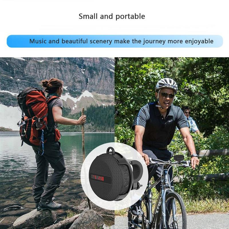 Difuzor Bluetooth fără fir pentru motocicletă 5.0 Difuzor portabil pentru biciclete IP65 cu sunet puternic Difuzor de exterior rezistent la apă