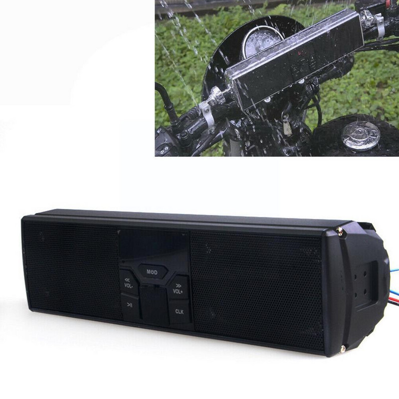 Afișaj LED Motocicletă Bluetooth Audio Sistem de sunet Control FM Antifurt Accesorii stereo pentru moto Difuzoare MP3/TF/USB Radio I4H3