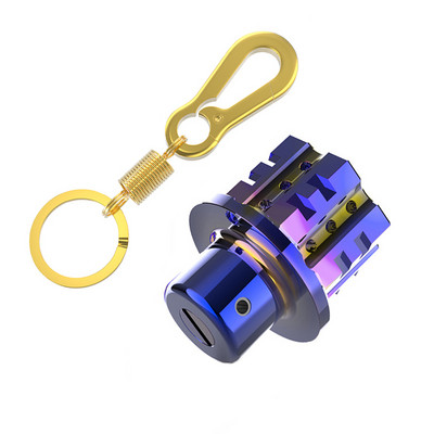 Breloc universal pentru chei pentru motociclete Modificat capac cheie CNC Bit pentagonal Hexagonal Cap Cheie Decorativ Breloc Accesoriu auto