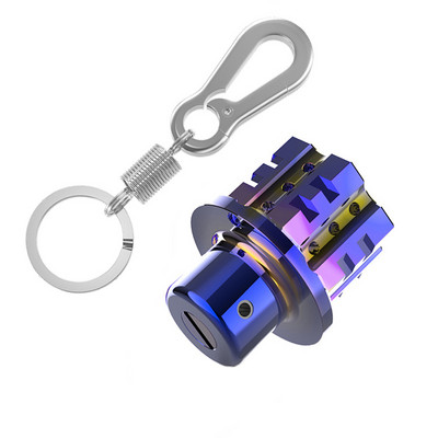 Breloc universal pentru chei pentru motociclete Modificat capac cheie CNC Bit pentagonal Hexagonal Cap Cheie Decorativ Breloc Accesoriu auto