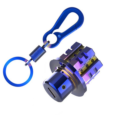 Breloc universal pentru chei pentru motociclete Modificat capac cheie CNC Bit pentagonal Hexagonal Cap Cheie Decorativ Breloc Accesoriu auto