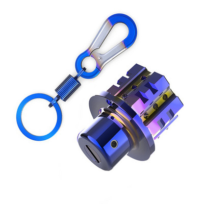 Breloc universal pentru chei pentru motociclete Modificat capac cheie CNC Bit pentagonal Hexagonal Cap Cheie Decorativ Breloc Accesoriu auto