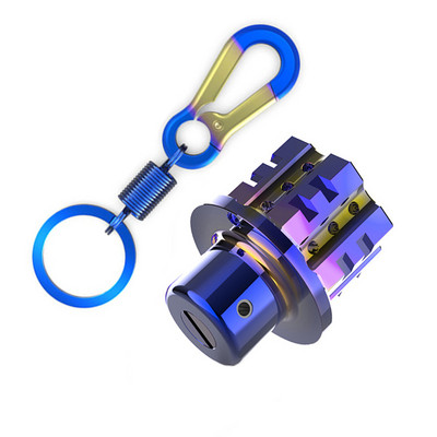 Breloc universal pentru chei pentru motociclete Modificat capac cheie CNC Bit pentagonal Hexagonal Cap Cheie Decorativ Breloc Accesoriu auto