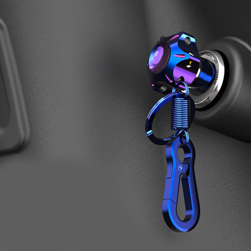 Breloc universal pentru chei pentru motociclete Modificat capac cheie CNC Bit pentagonal Hexagonal Cap Cheie Decorativ Breloc Accesoriu auto