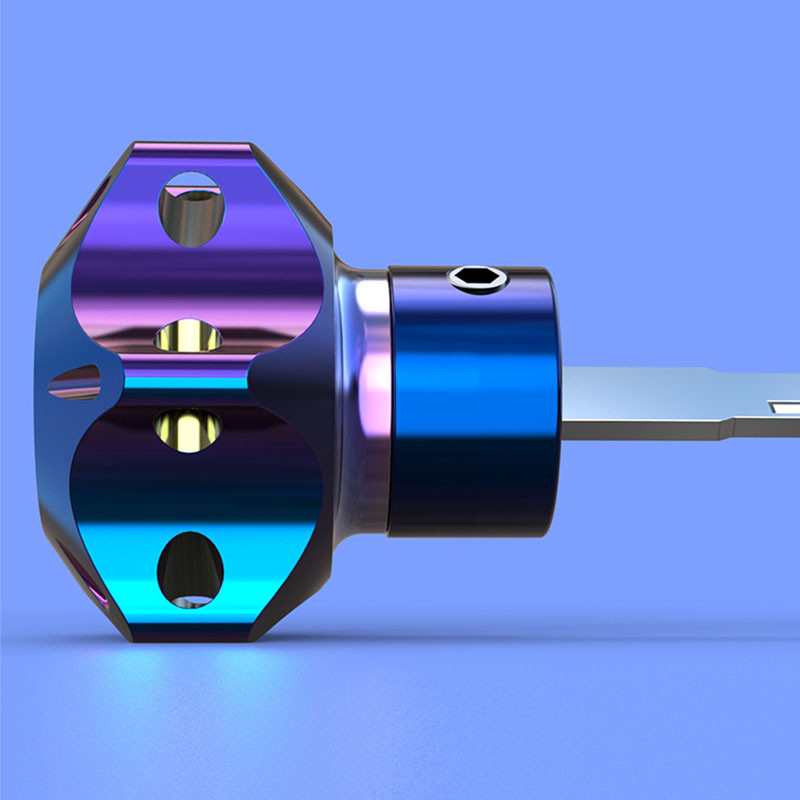 Breloc universal pentru chei pentru motociclete Modificat capac cheie CNC Bit pentagonal Hexagonal Cap Cheie Decorativ Breloc Accesoriu auto