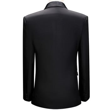 Ensembles Homme High Quality Slim Fit Mens Suit Trend Mariage Solid Tuxedos Ежедневна бизнес сватбена рокля (блейзър+жилетка+панталон)