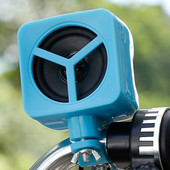 Sistem de difuzoare compatibile cu Bluetooth pentru motociclete Amplificator compact HIFI, difuzoare stereo impermeabile de 2,5 inchi, control al volumului