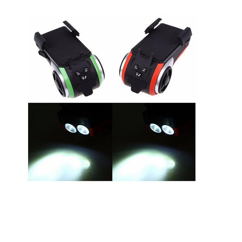 Dolity Motocicletă Bicicletă Suport difuzor Bluetooth fără fir Suport pentru telefon Bulit în microfon