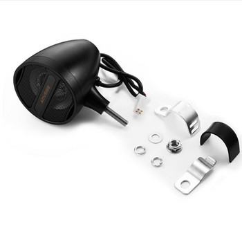 MT473 Μοτοσικλέτα 12V Μοτοσικλέτα USB MP3 Αναπαραγωγή ήχου Συμβατά με Bluetooth Ηχεία Δέκτης ραδιοφώνου FM Αδιάβροχο τιμόνι Εγκατάσταση 3 ιντσών Μεταλλικό
